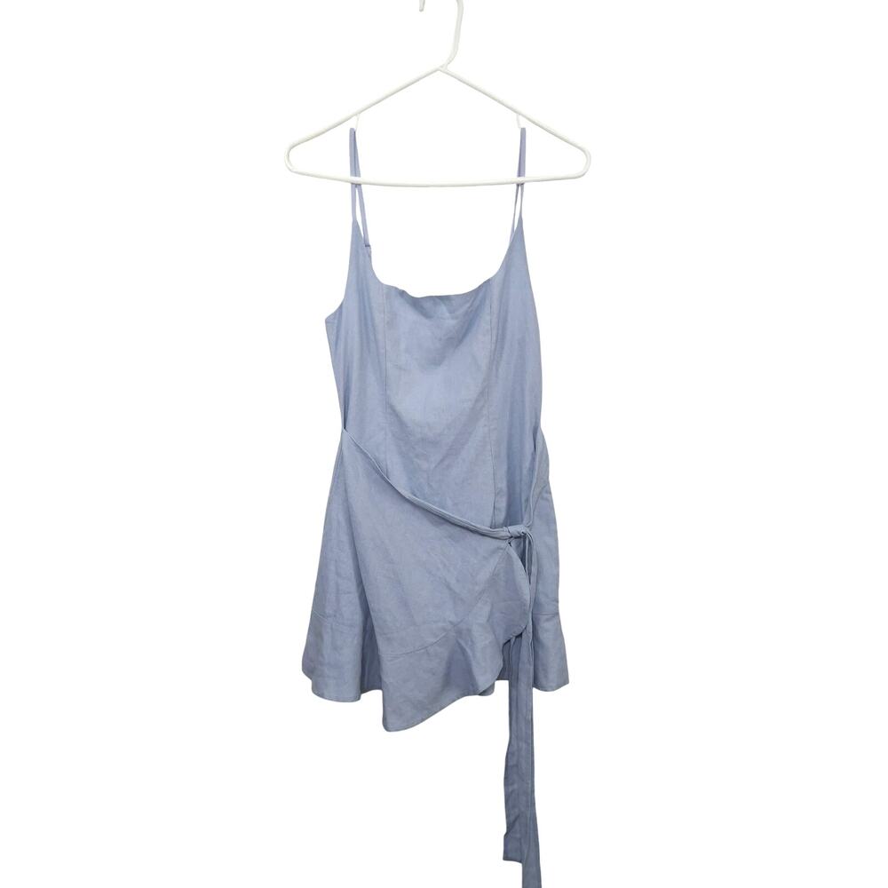 NWT! Princess Polly Cottage Hill Mini Dress Blue Adjustable Straps Size 4 Small - Picture 2 of 9